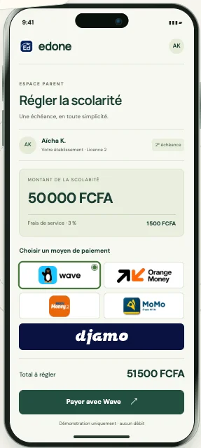 Application mobile Edone